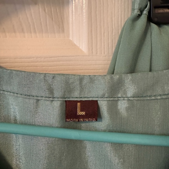 Women’s embroidered Indian 3-pc Palazzo set, Sz Lg-worn once - Picture 4 of 8